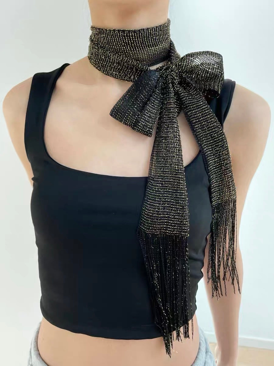 Fringe Ribbon Scarf