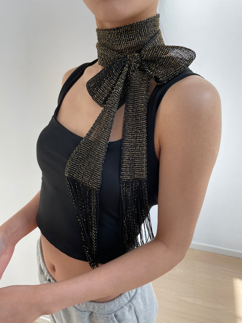 Fringe Ribbon Scarf