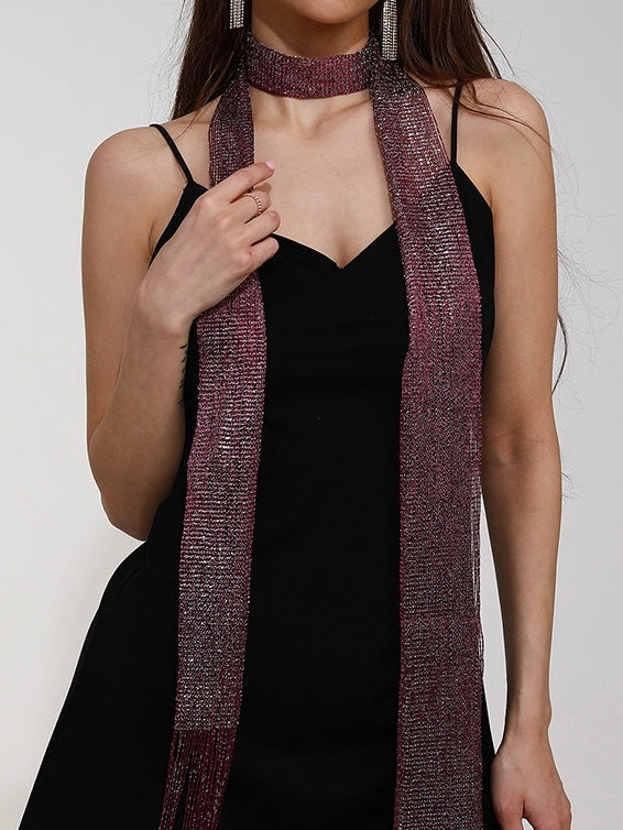 Fringe Ribbon Scarf