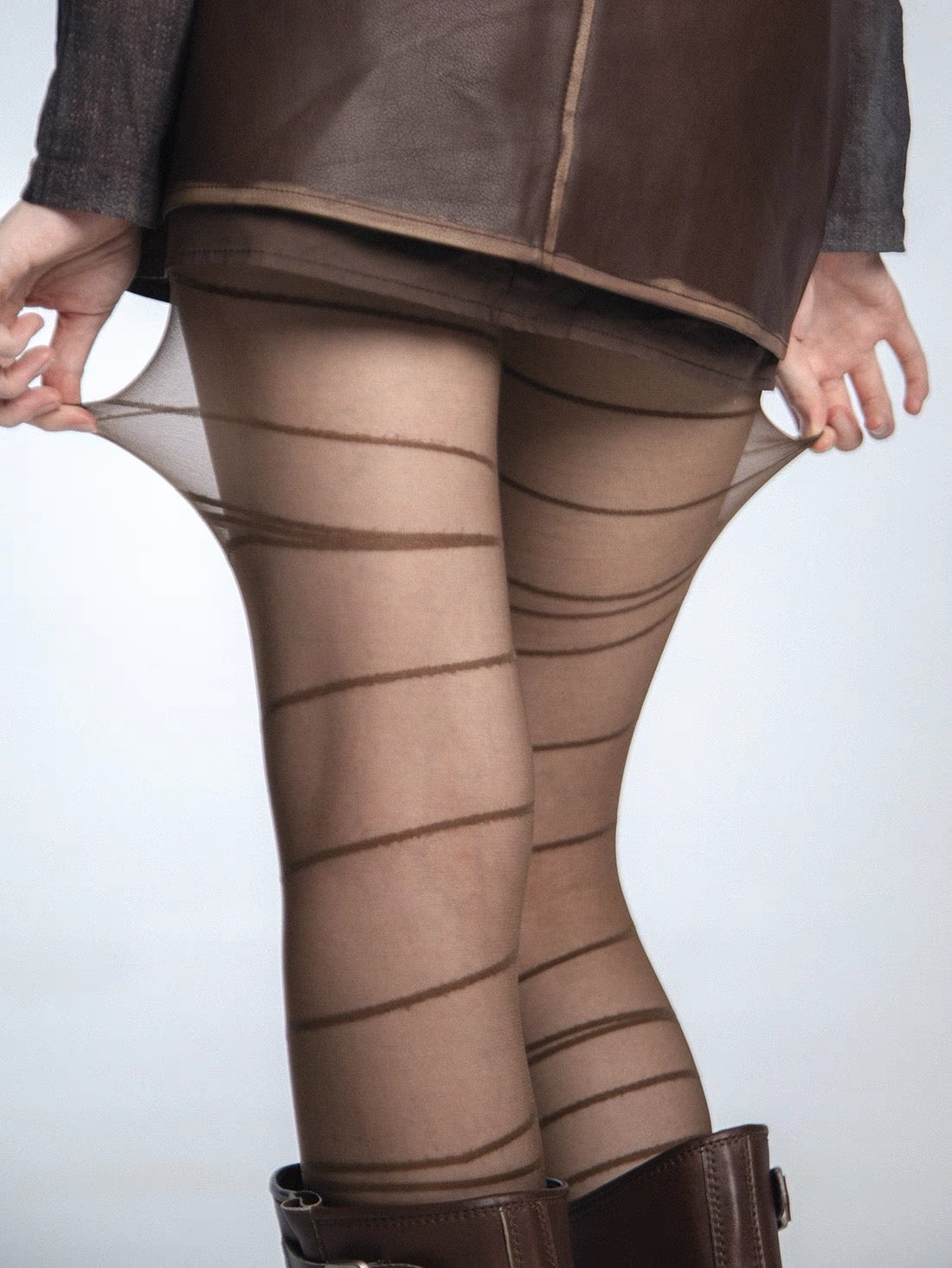 Gothic Geometric Lines Stocking