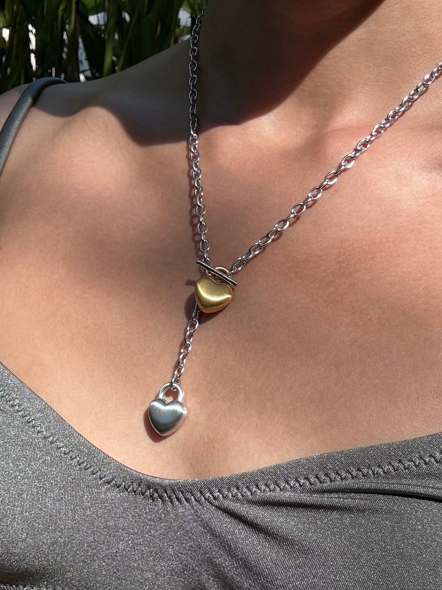 Heart Pendant Chain Necklace