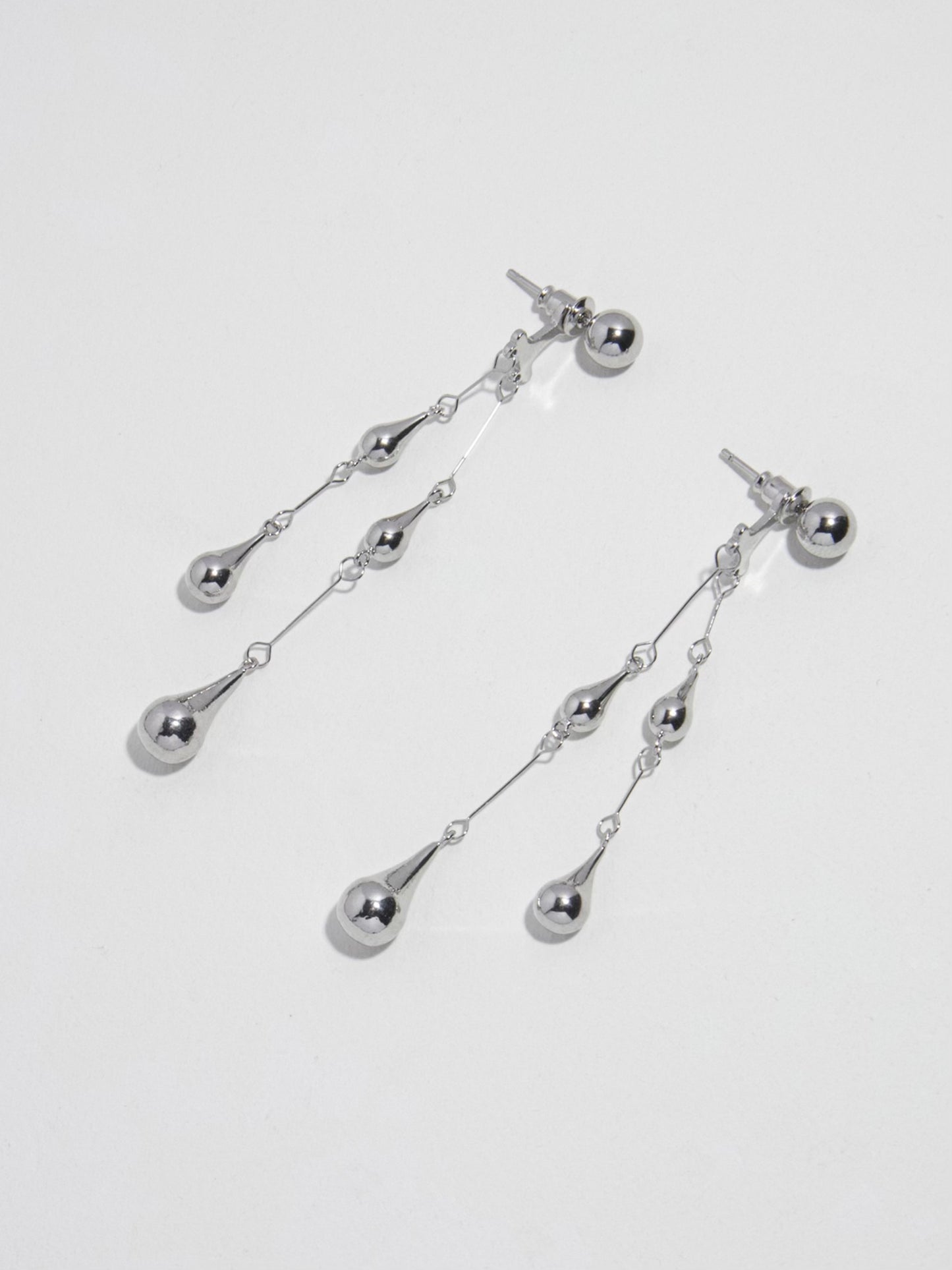 Raindrop Pendant Silver Earring