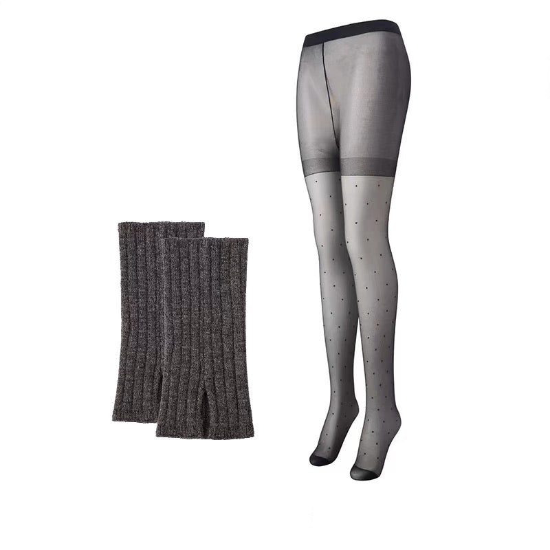 Side-slit Knitted Leg Warmer