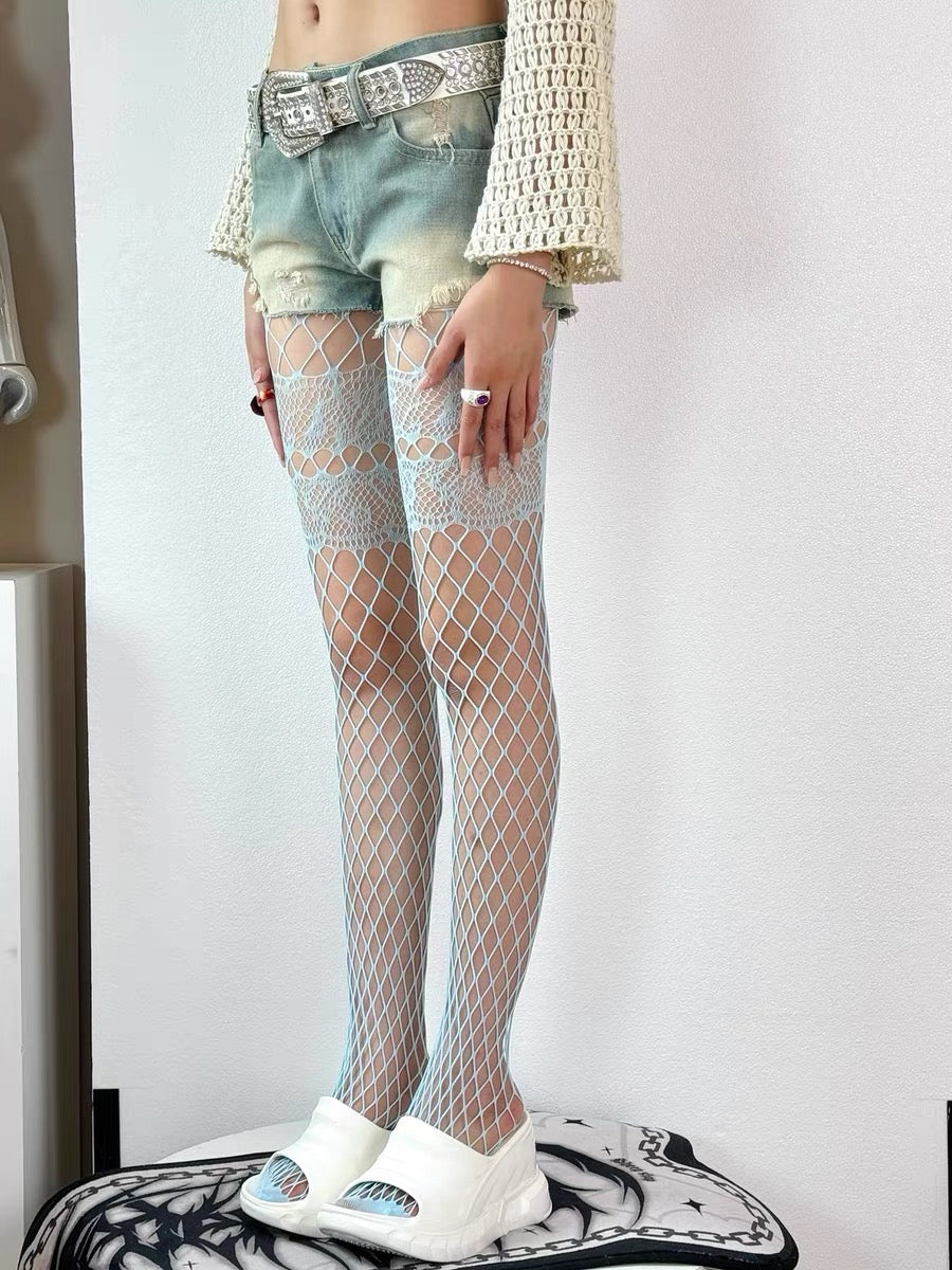 Y2K Lace Cut-out Stocking